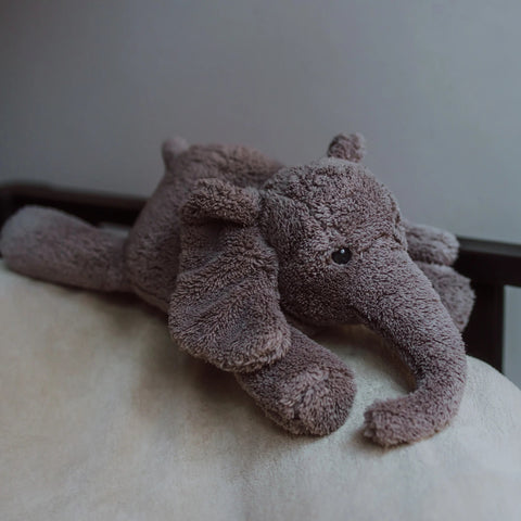 Knuffel met hartslag Flow - George the Elephant grey
