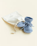 Booties HVID - light blue (0-9 maanden)