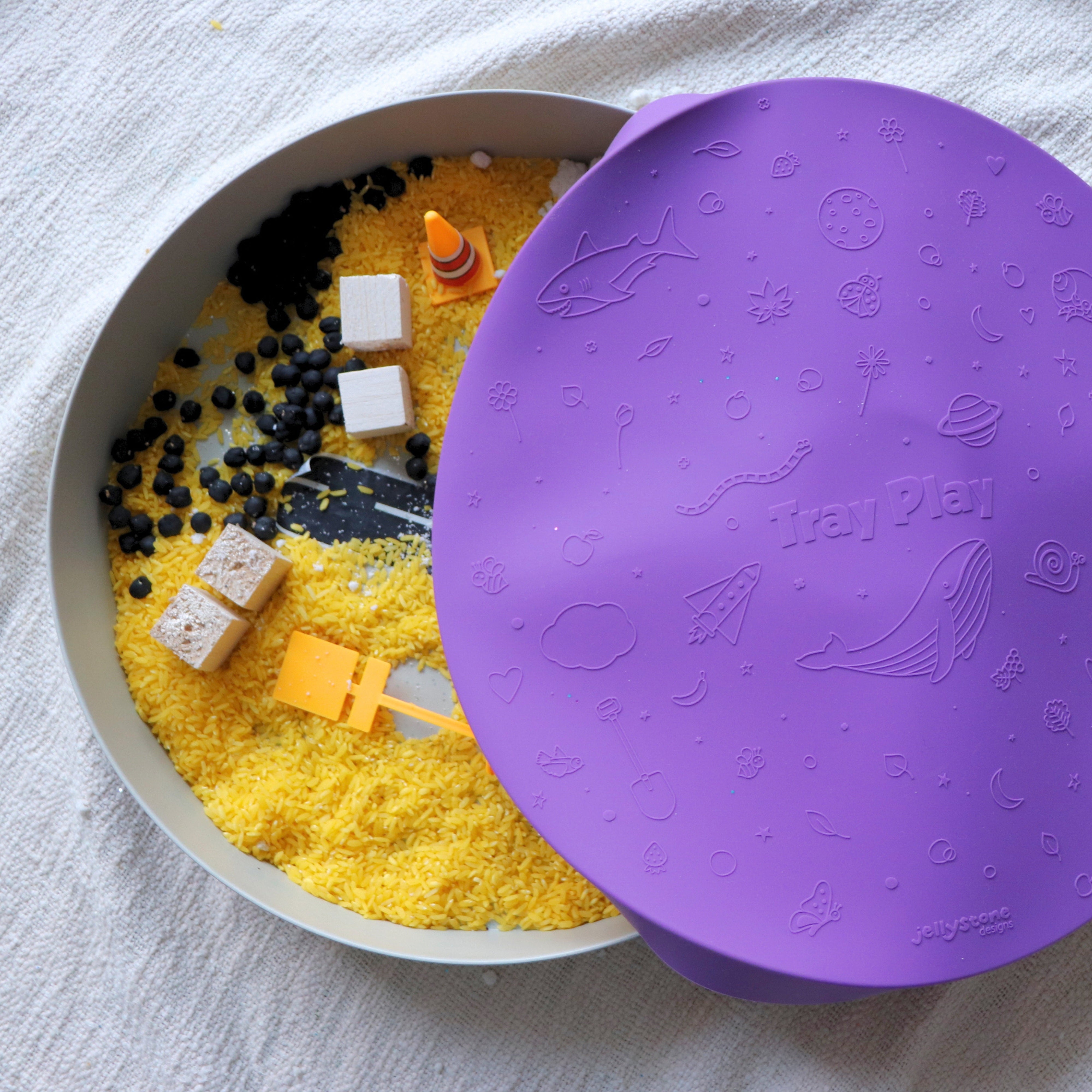 Sensory Toys Jellystone - speel tray lila