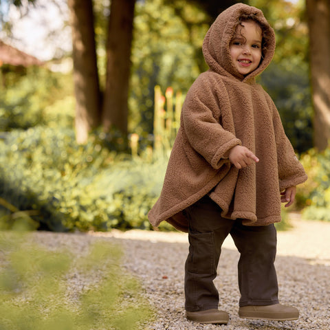 Winter poncho Jollein - Dark Hazel
