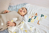 tetradoek Lässig - Happy fruits lemon (set van 3) 80x80cm