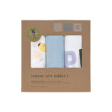 tetradoek Lässig - Happy fruits lemon (set van 3) 80x80cm