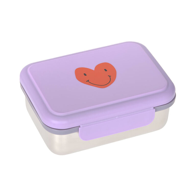 RVS Brooddoos Lässig - Little gang heart lilac