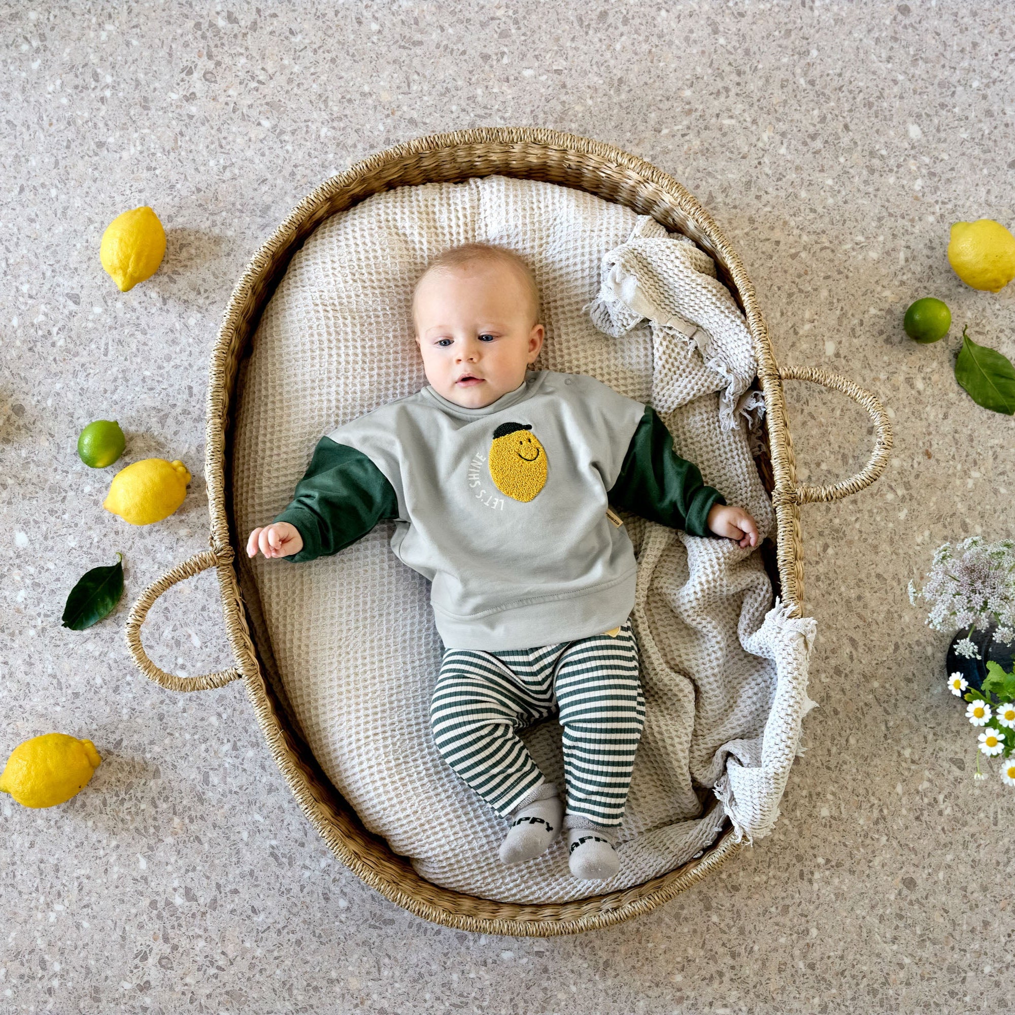 Trui Lässig - Lemon light blue