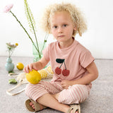 T-shirt Lässig - Cherry peach