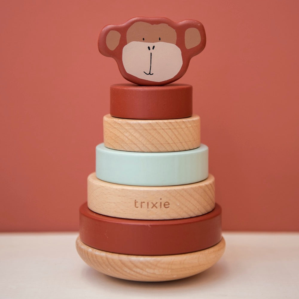 Houten stapeltoren Trixie - Mr. Monkey