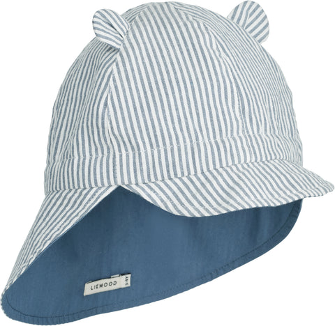Zonnehoedje Liewood - Blue wave/creme de la creme