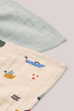 Tetradoek Liewood - Sailing/dove blue (set van 2) 65x65cm