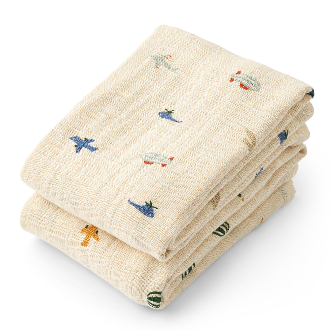 Tetradoek Liewood - Aviator (set van 2) 65x65cm