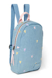 Mini rugzak Studio Noos - Denim Light Blue Hearts
