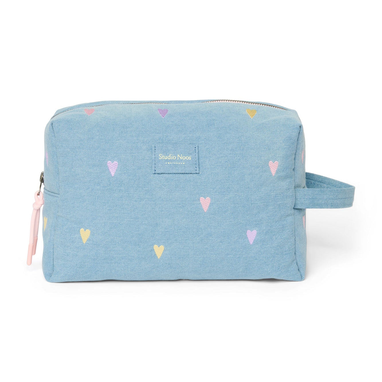 Toilettas Studio Noos - Denim Light Blue Hearts