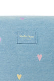Toilettas Studio Noos - Denim Light Blue Hearts