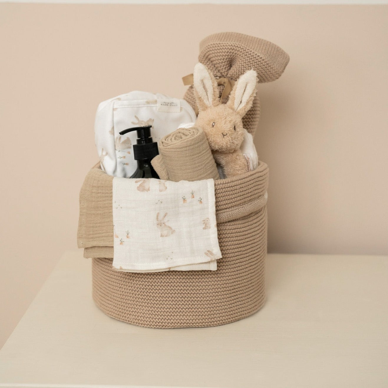 Commodemandje Little dutch pure beige - rond