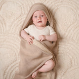 Gebreide omslagdoek Little Dutch - Beige