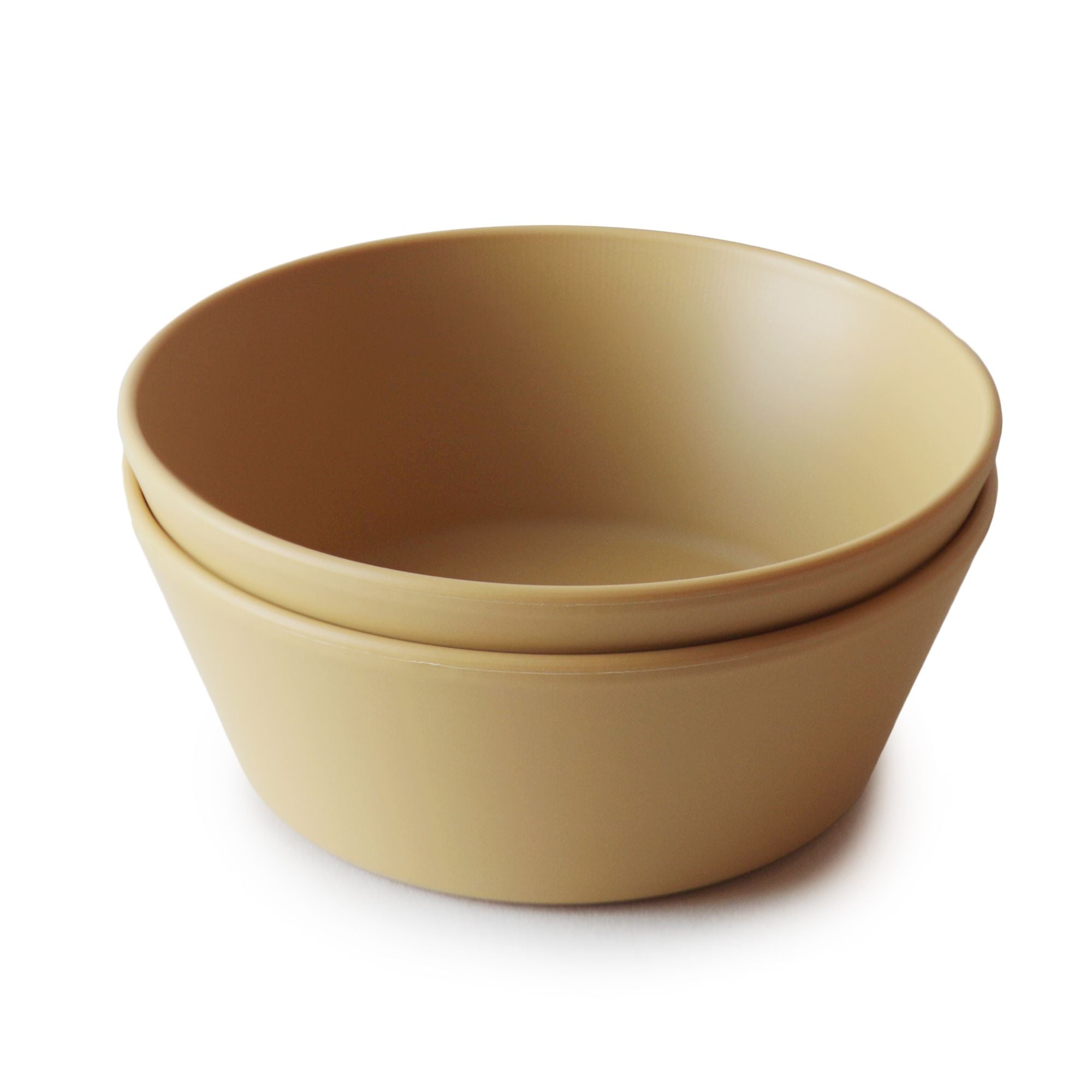 Bowl (set-van-2) round Mushie - Mustard