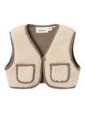 Sherpa vest Lil' Atelier - Birch