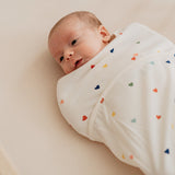 Inbakerslaapzakje Puckababy - Hearts confetti 0,5 TOG