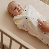 Inbakerslaapzakje Puckababy - Hearts confetti 0,5 TOG