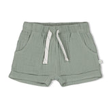short Feetje - Summer Woven - Sea Green