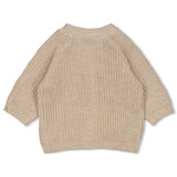 Gebreide vest Feetje - Taupe Melange