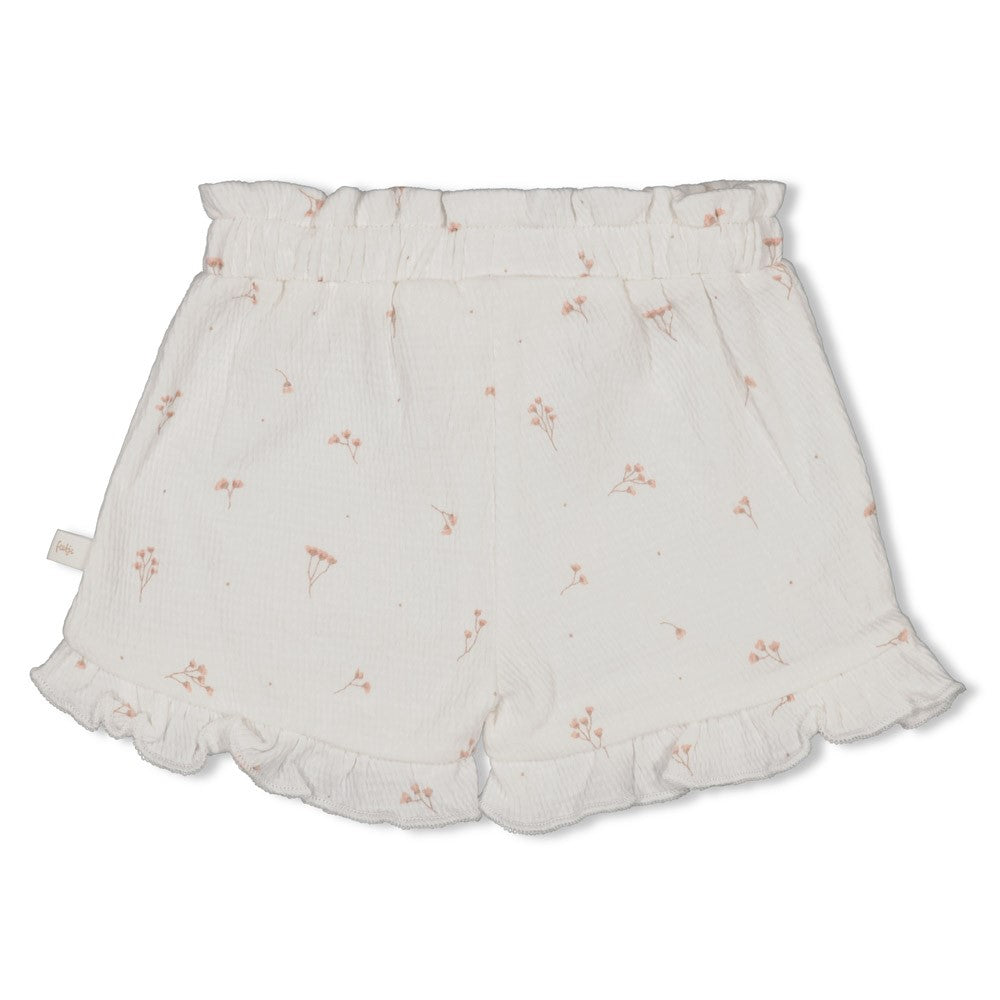 Short feetje - Crincle delicate flower offwhite (kopie)