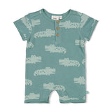 zomerpakje Feetje - You Croc my World  - Sea Green