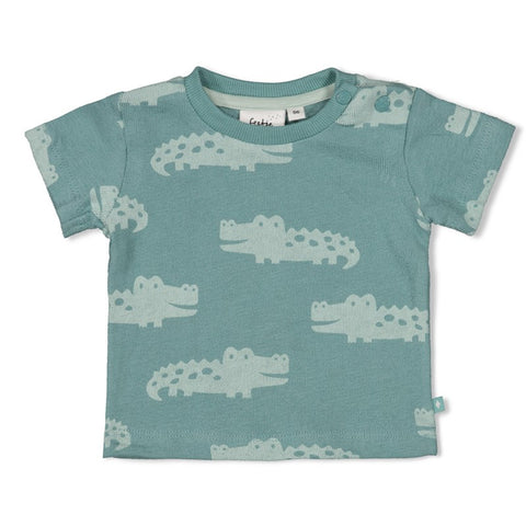 T-shirt Feetje - You Croc my World  - Sea Green