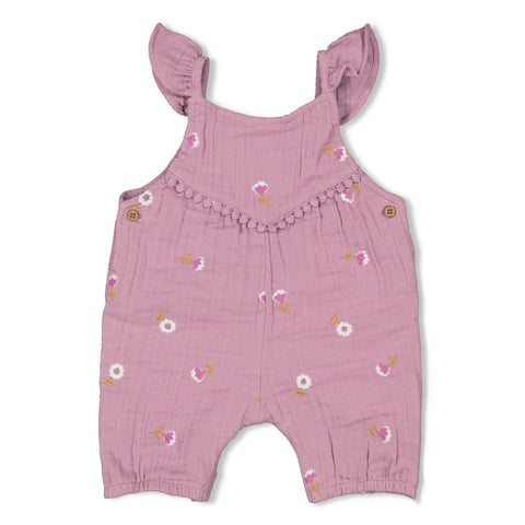 Jumpsuit Feetje - embroidery flower ranch violet