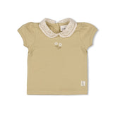 T-shirt met kraag Feetje - Let your dreams blossom