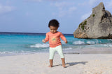 UV-zwemshirt met lange mouw Lässig - Sunshine coral