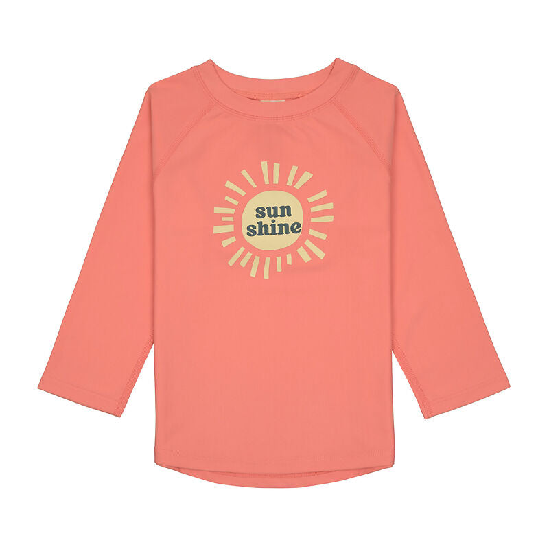 UV-zwemshirt met lange mouw Lässig - Sunshine coral