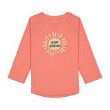 UV-zwemshirt met lange mouw Lässig - Sunshine coral