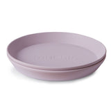 Bordje (set-van-2) round Mushie - Soft Lilac