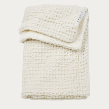 dekentje Meyco - Waffle Teddy Nature | 75x100cm