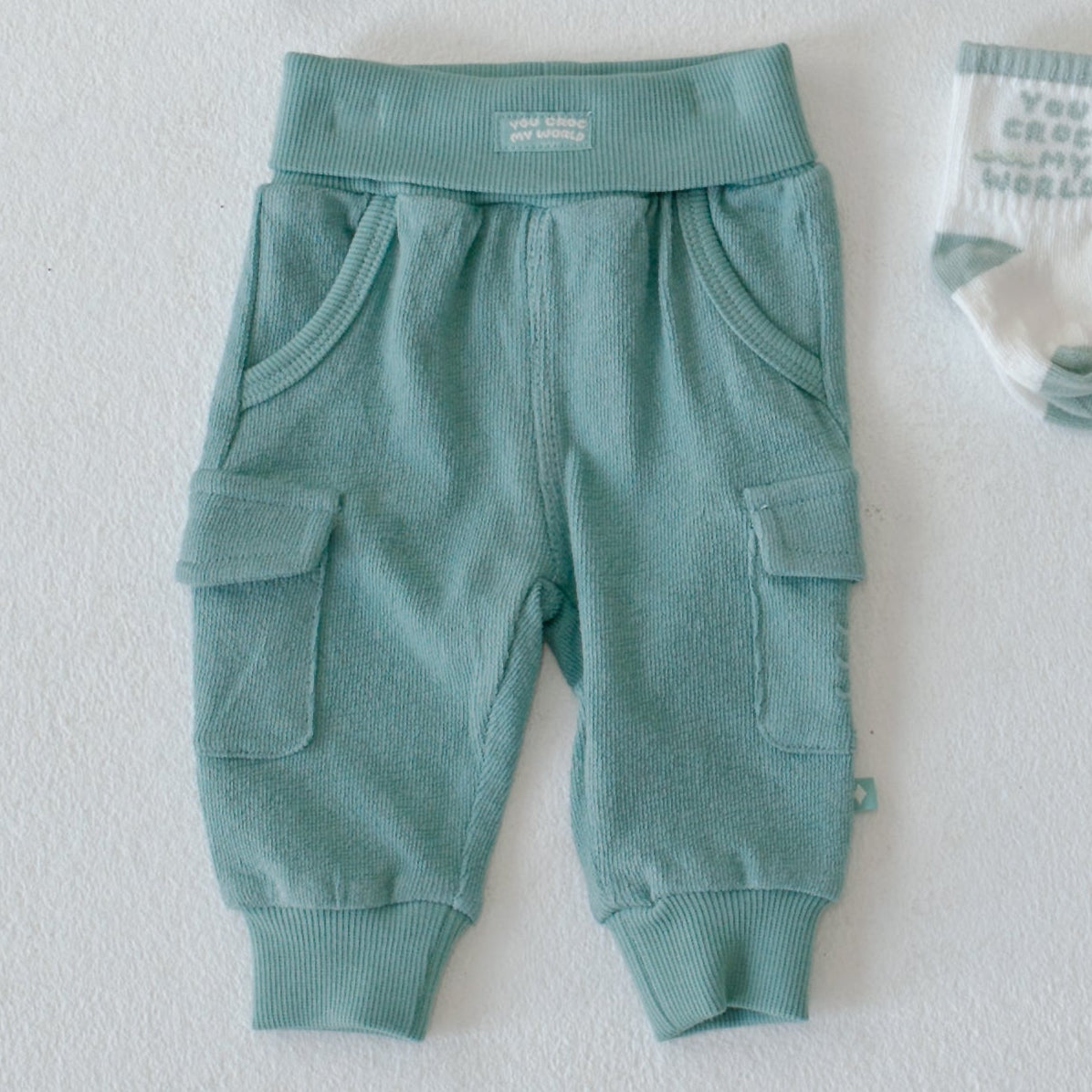 lange broek Feetje - You Croc my World  - Sea green