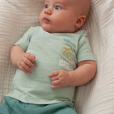 T-shirt Feetje - You Croc my World  - mint