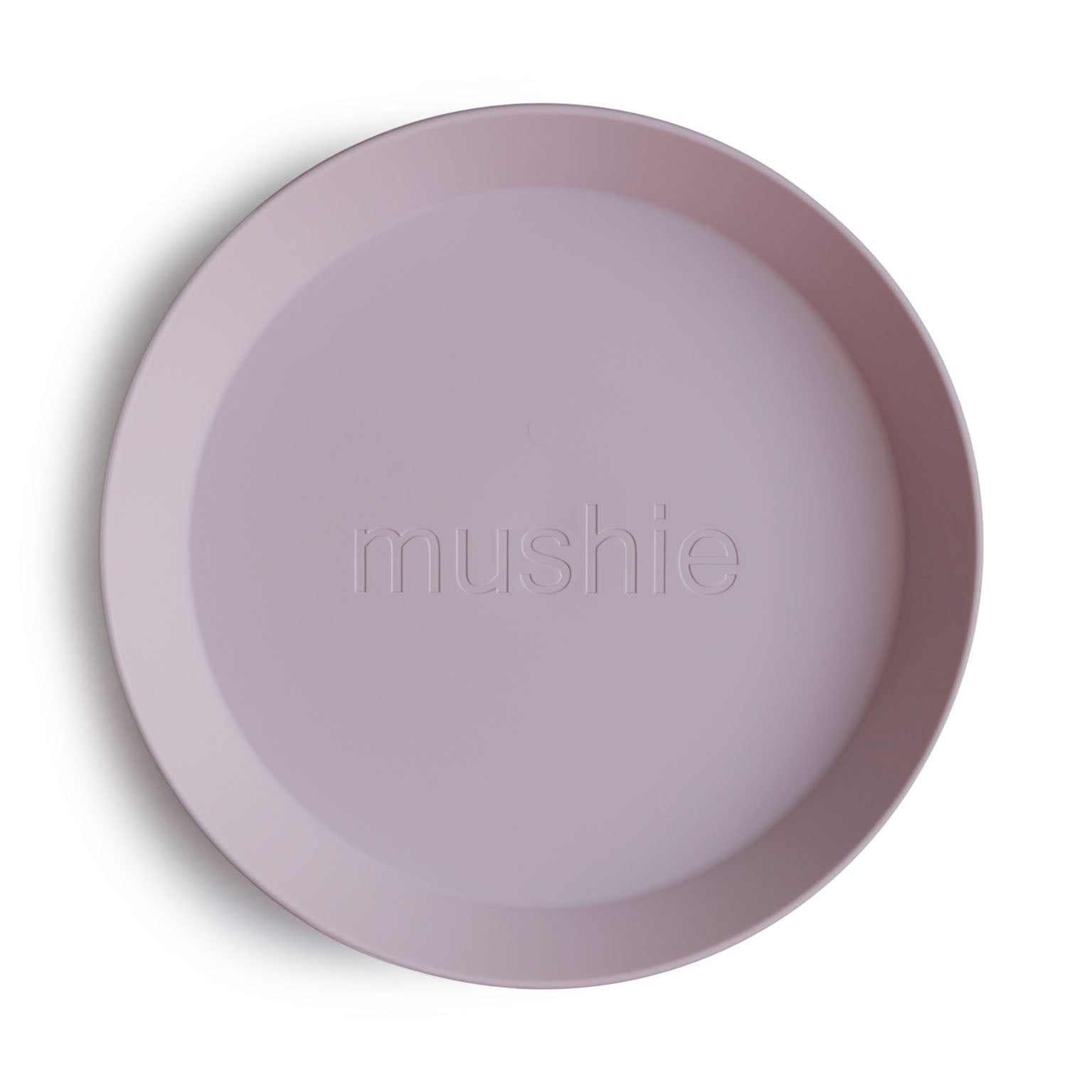 Bordje (set-van-2) round Mushie - Soft Lilac