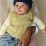 Vest Harvey Hvid - Light Yellow (0-6m)