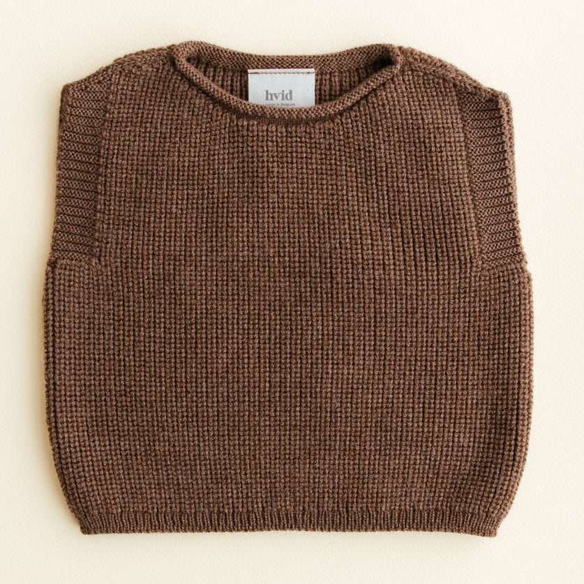 Vest Harvey Hvid - Mocha (0-6m)