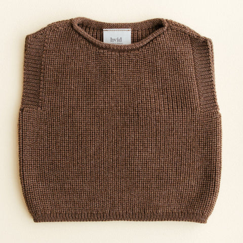 Vest Harvey Hvid - Mocha (0-6m)