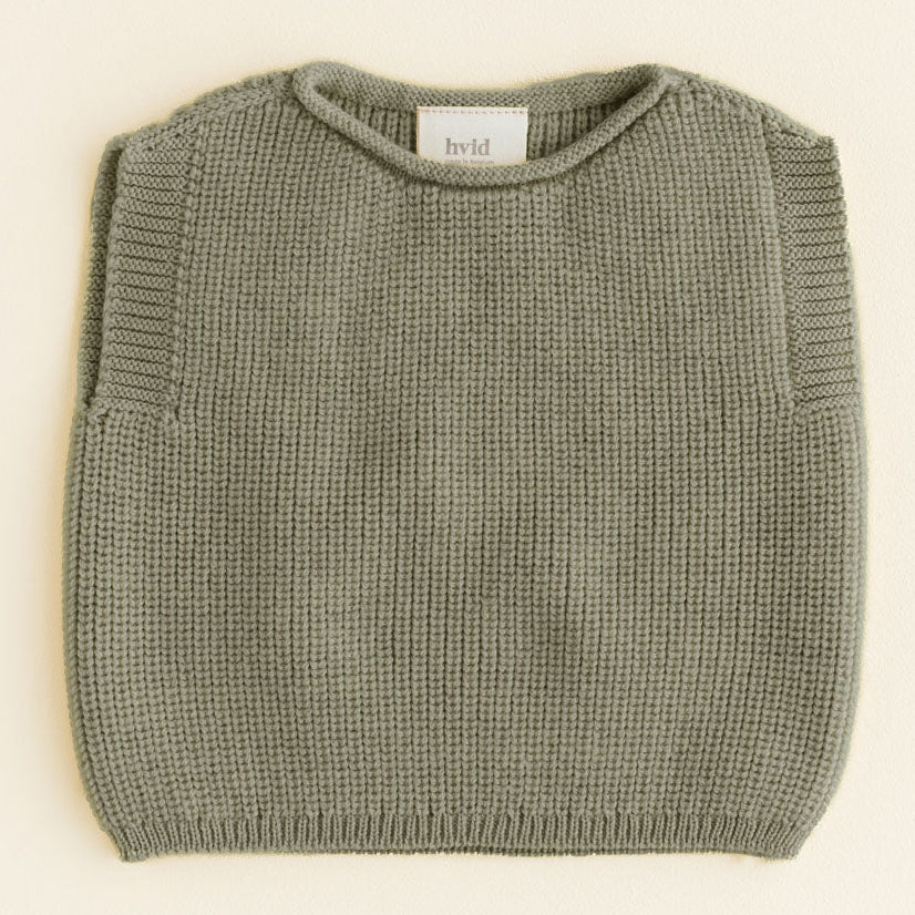 Vest Harvey Hvid - Artichoke (0-6m)