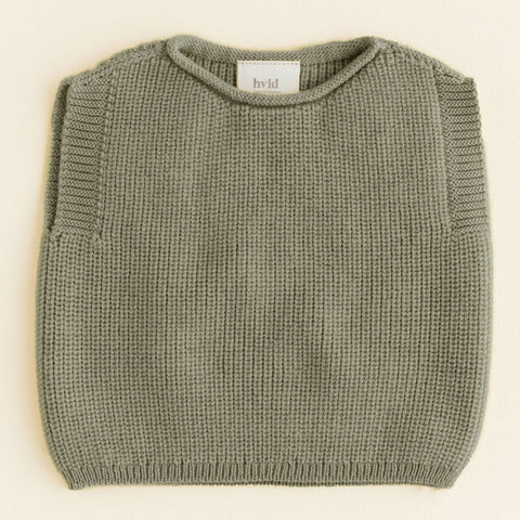 Vest Harvey Hvid - Artichoke (0-6m)