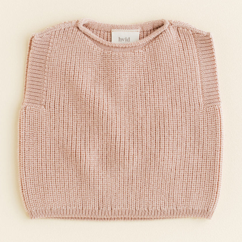 Vest Harvey Hvid - Apricot (0-6m)