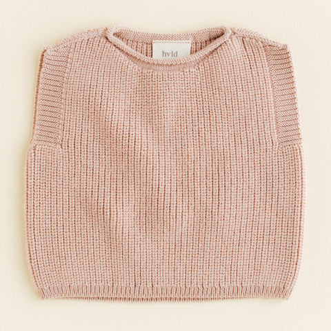 Vest Harvey Hvid - Apricot (0-6m)