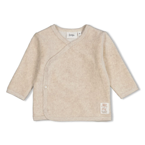 overslag t-shirt Feetje - velours rib - The Cuddle Company