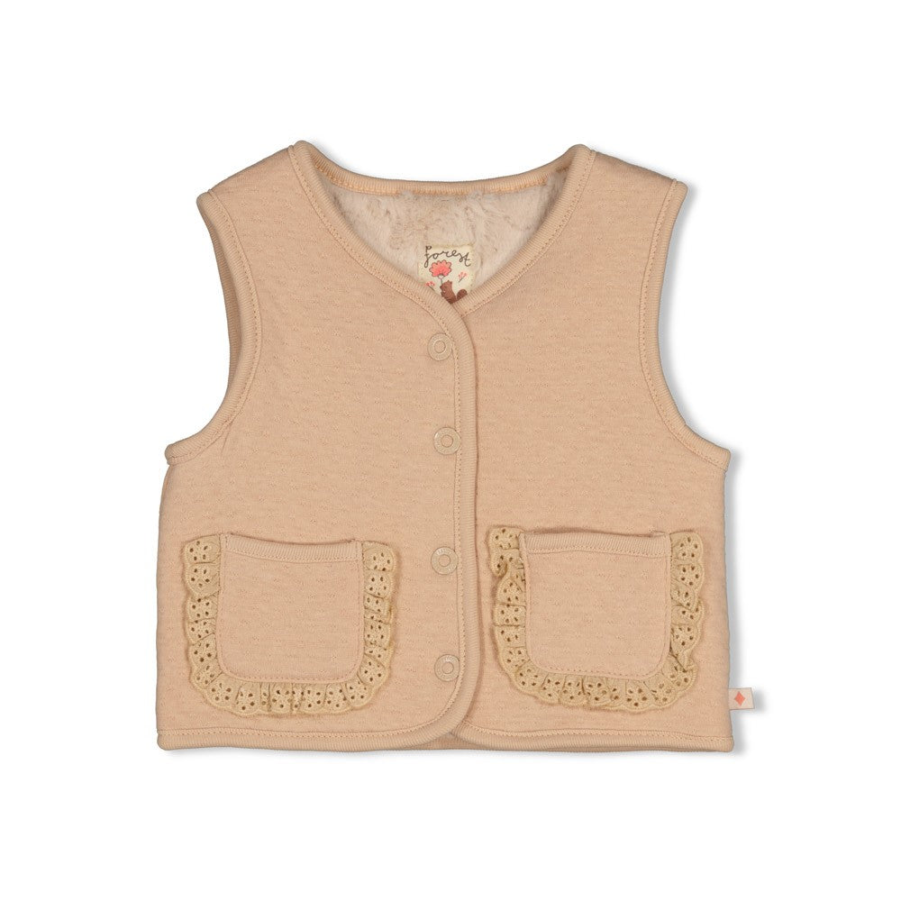 Omkeerbare gilet Feetje - Forest Garden