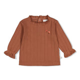 T-shirt lange mouw Feetje - Forest Garden Brown