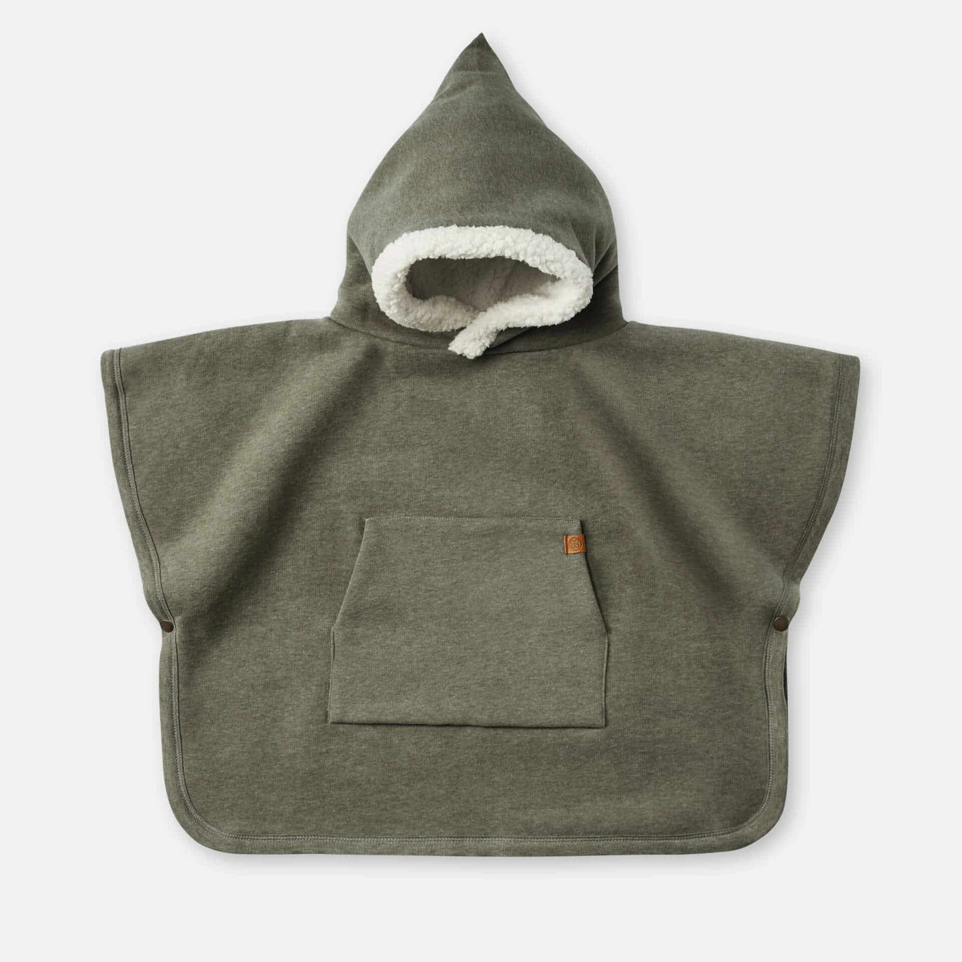 Teddy poncho Cloby - Forest green