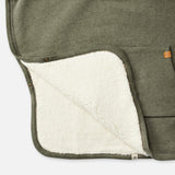 Teddy poncho Cloby - Forest green
