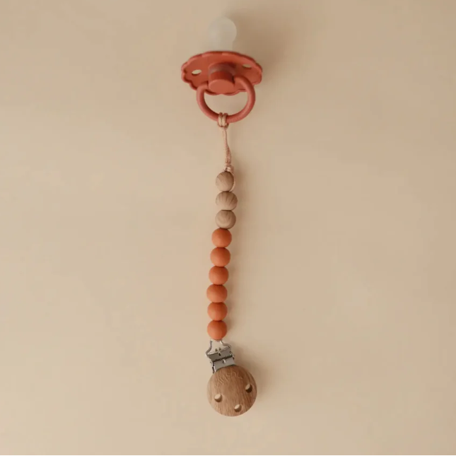 Fopspeenketting Mushie - Clementine